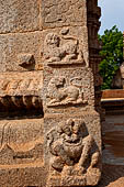 Mamallapuram - Tamil Nadu. The ruined Raya gopuram. 